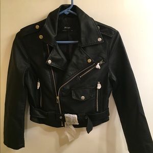 Black, leather look. Every girls staple!